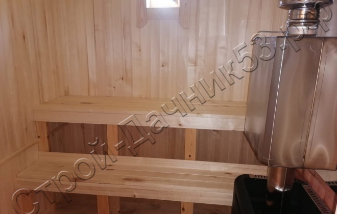 4 Брусовая баня  Б-18, 6х4м, 24 М, Новгородская область, Шимский район, деревня Любач. (10)